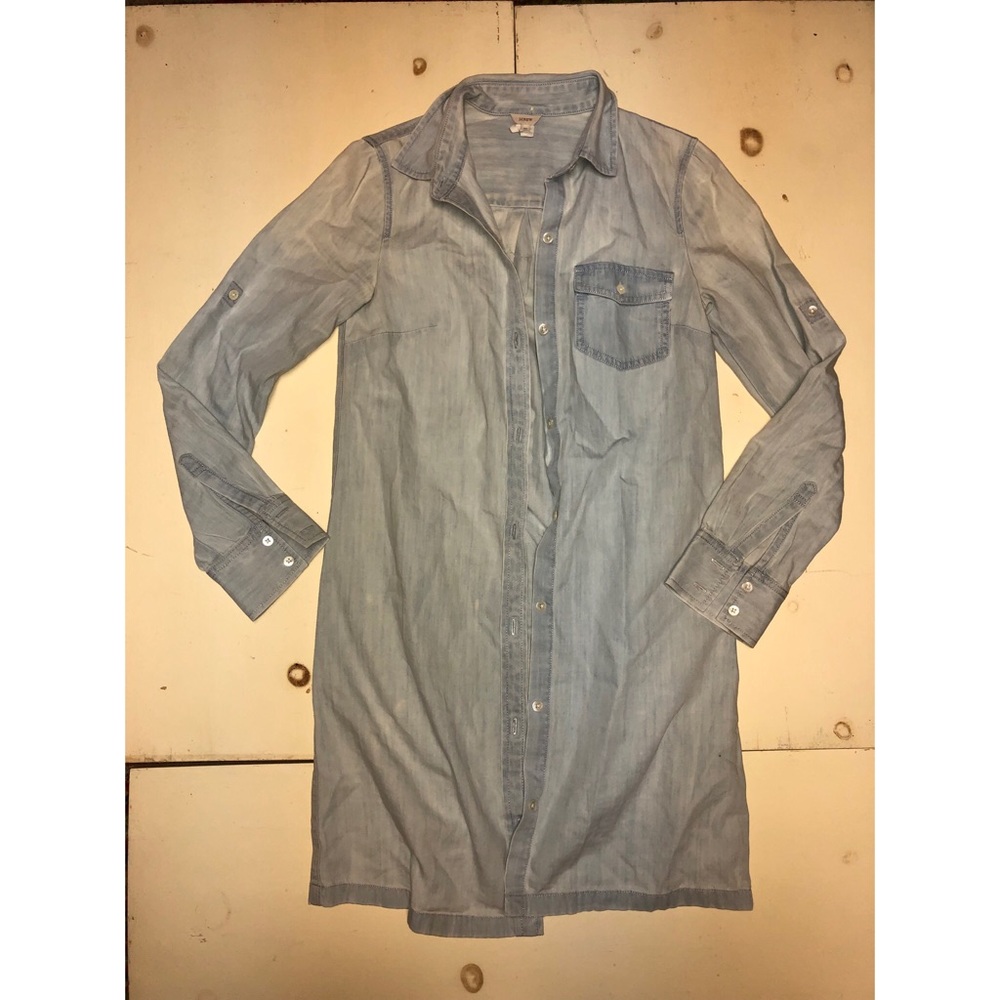 JCrew oversized button up tee